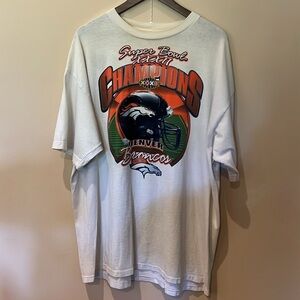 Denver broncos Super Bowl 32 1998 champions starter T-shirt in size adult XL